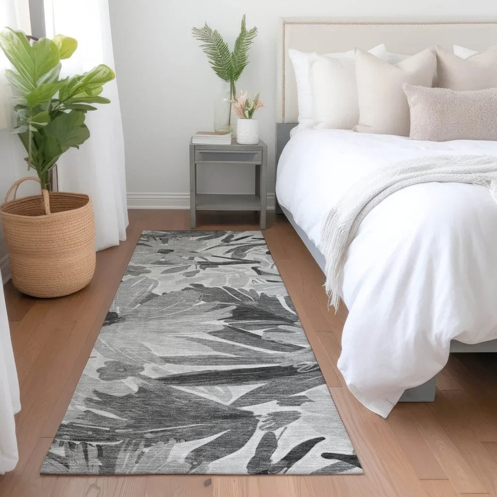 Twillith Gray Washable Indoor - Outdoor Rug - LOOMLAN - LOOMLAN Rugs - Outdoor Rugs