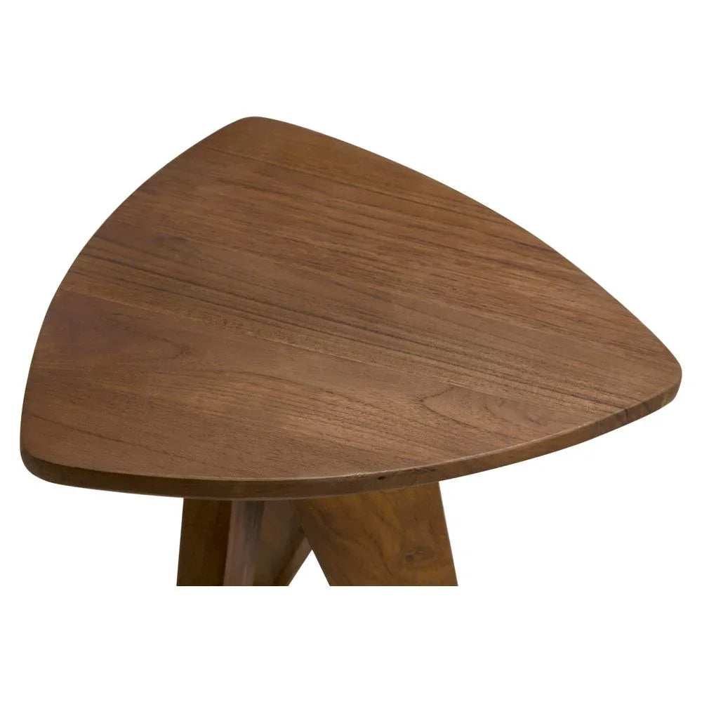 Twist Design Wooden Counter Stool