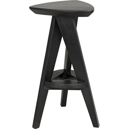 Twist Design Wooden Counter Stool