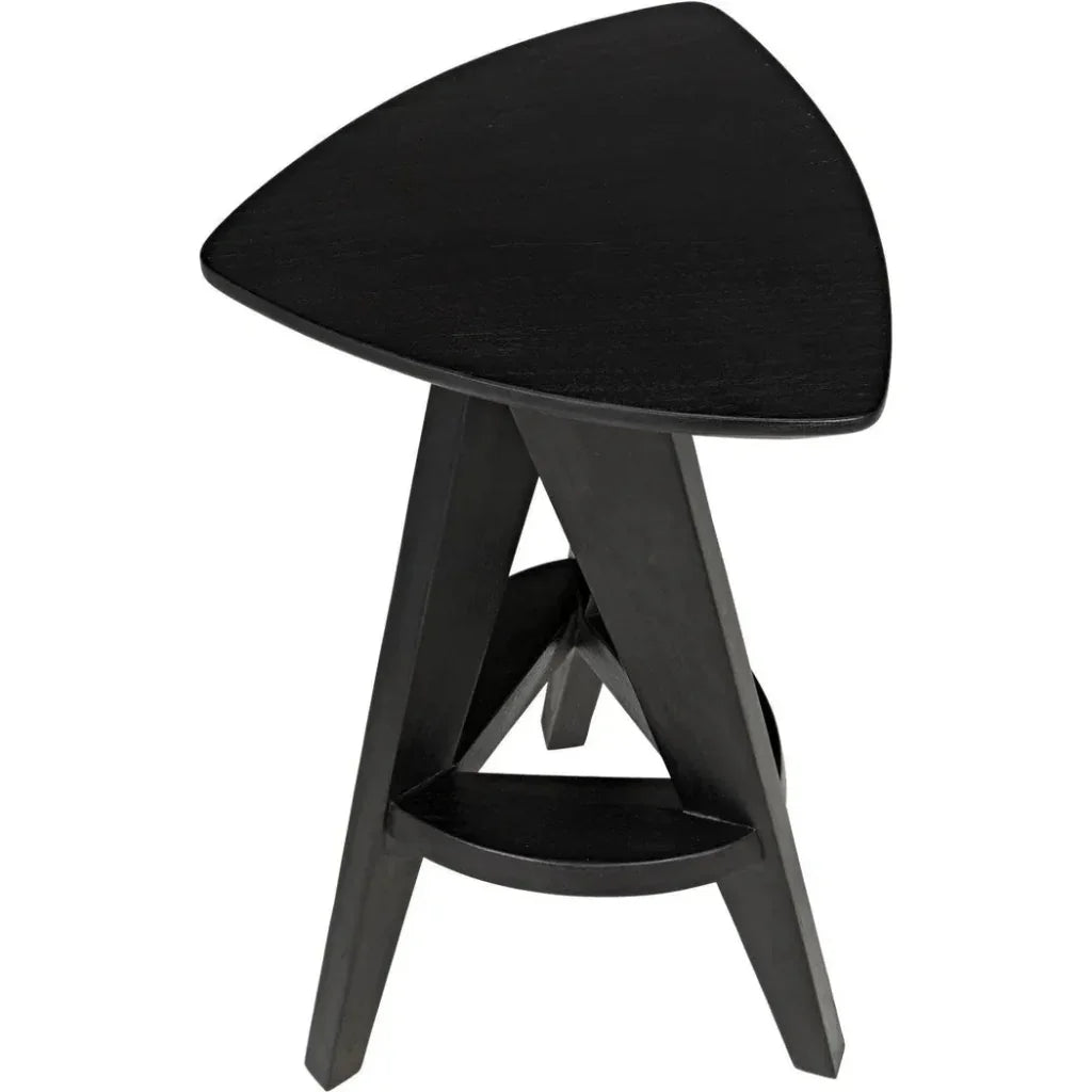 Twist Design Wooden Counter Stool