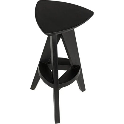 Twist Design Wooden Counter Stool