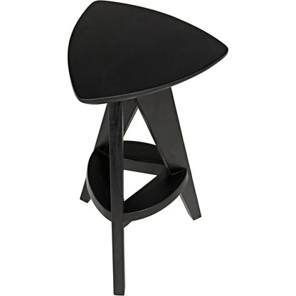 Twist Design Wooden Counter Stool