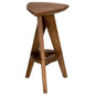 Twist Design Wooden Counter Stool