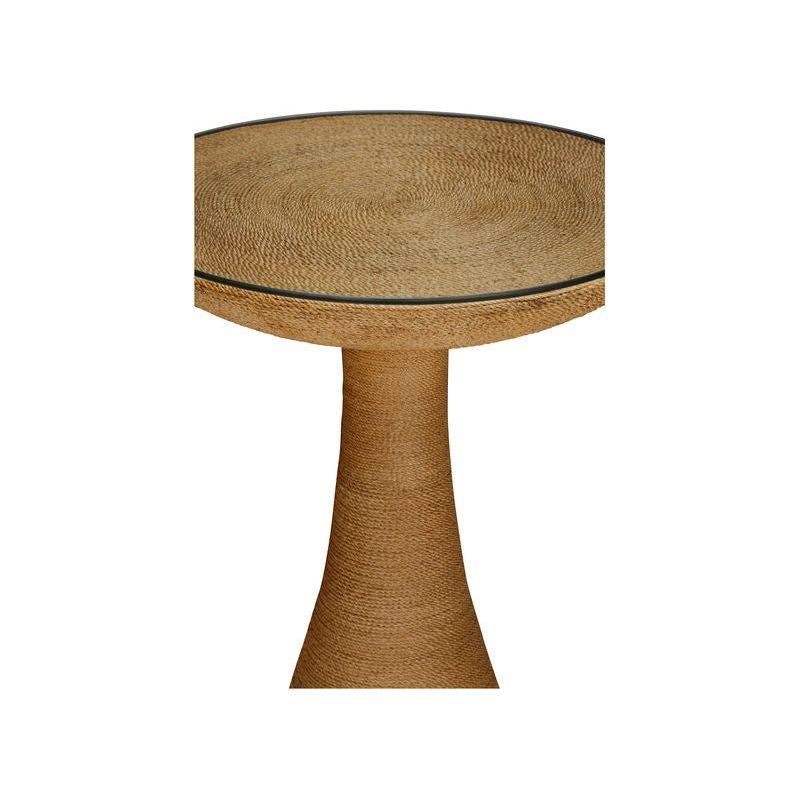 Twisted Rope Warpped Round Side Table - LOOMLAN - Chelsea House - Side Tables