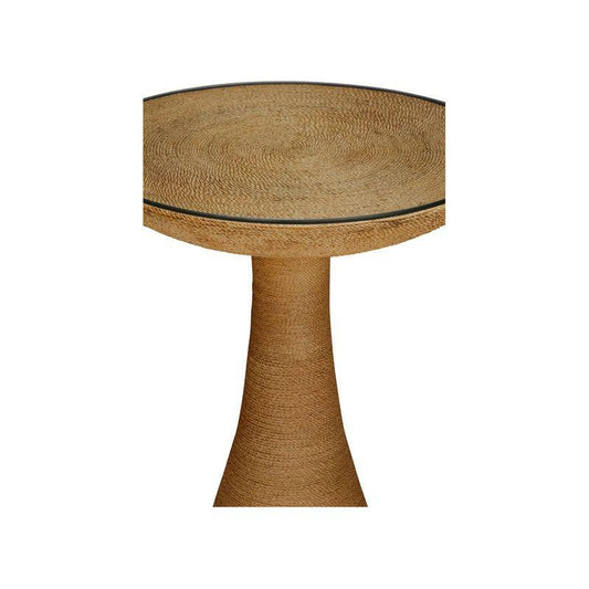 Twisted Rope Warpped Round Side Table - LOOMLAN - Chelsea House - Side Tables