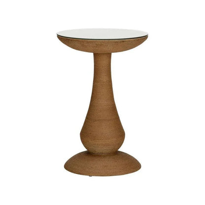 Twisted Rope Warpped Round Side Table - LOOMLAN - Chelsea House - Side Tables