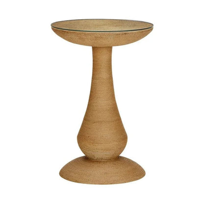 Twisted Rope Warpped Round Side Table - LOOMLAN - Chelsea House - Side Tables