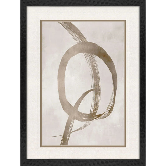 Twisting Paths Metallic Framed Wall Art