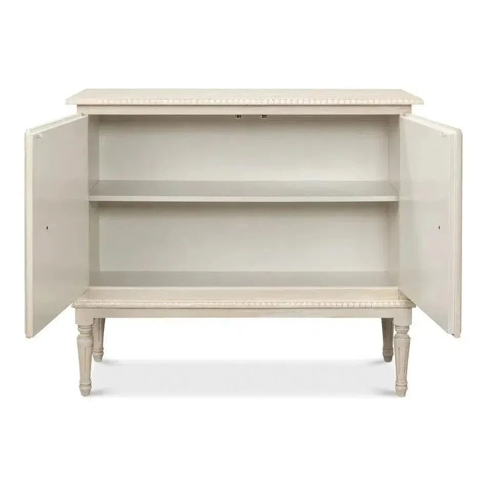 2 Door Sideboard Bright Lime White - LOOMLAN - Sarreid - Sideboards