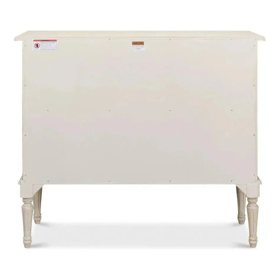 2 Door Sideboard Bright Lime White - LOOMLAN - Sarreid - Sideboards