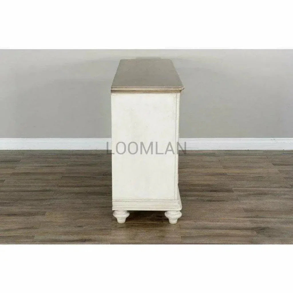 Two Tone Beige Buffet Sideboard - LOOMLAN - Sunny D - Sideboards
