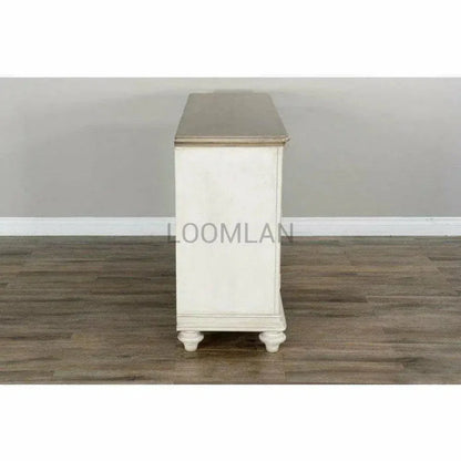 Two Tone Beige Buffet Sideboard - LOOMLAN - Sunny D - Sideboards
