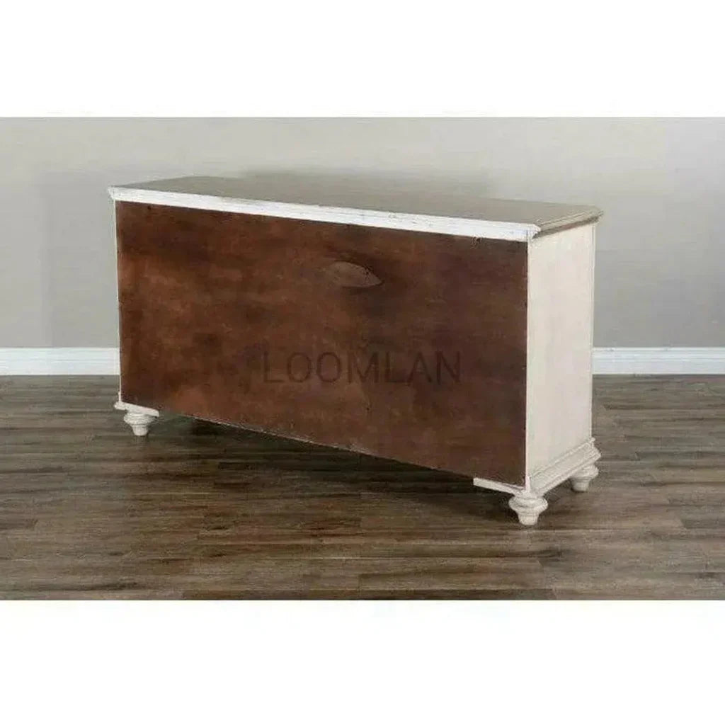 Two Tone Beige Buffet Sideboard - LOOMLAN - Sunny D - Sideboards