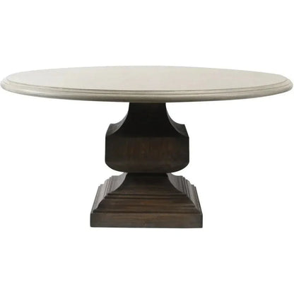 Two Tone Round Dining Table Parma 60X60-Dining Tables-Peninsula Home-LOOMLAN