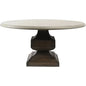 Two Tone Round Dining Table Parma 60X60-Dining Tables-Peninsula Home-LOOMLAN