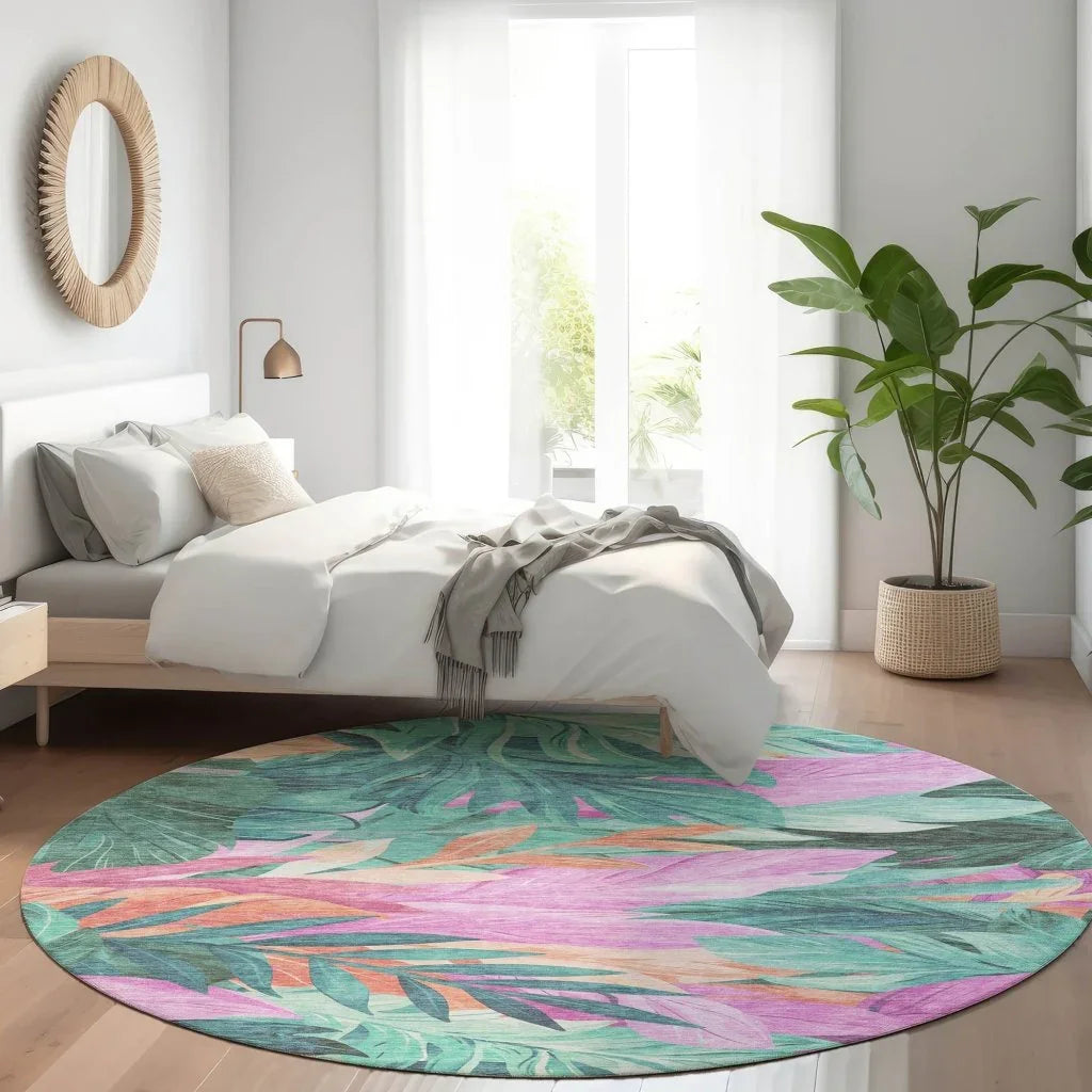 Twystra Teal Washable Indoor - Outdoor Rug - LOOMLAN - LOOMLAN Rugs - Outdoor Rugs