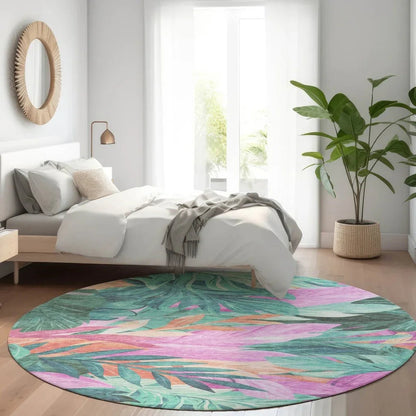 Twystra Teal Washable Indoor - Outdoor Rug - LOOMLAN - LOOMLAN Rugs - Outdoor Rugs