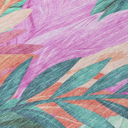 Twystra Teal Washable Indoor - Outdoor Rug - LOOMLAN - LOOMLAN Rugs - Outdoor Rugs