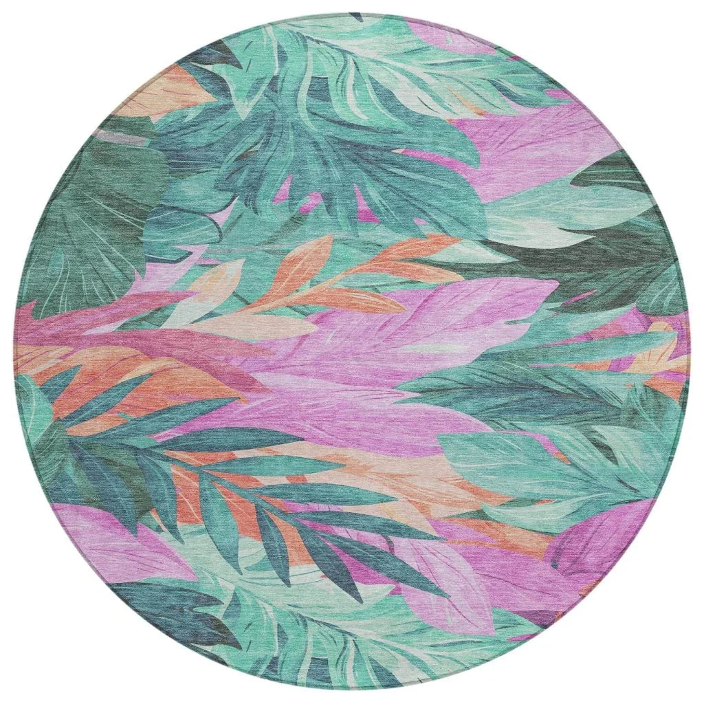 Twystra Teal Washable Indoor - Outdoor Rug - LOOMLAN - LOOMLAN Rugs - Outdoor Rugs