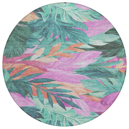 Twystra Teal Washable Indoor - Outdoor Rug - LOOMLAN - LOOMLAN Rugs - Outdoor Rugs