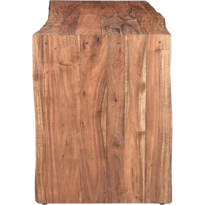 Tyrell Wood Desk-Home Office Desks-Moe's Home-LOOMLAN