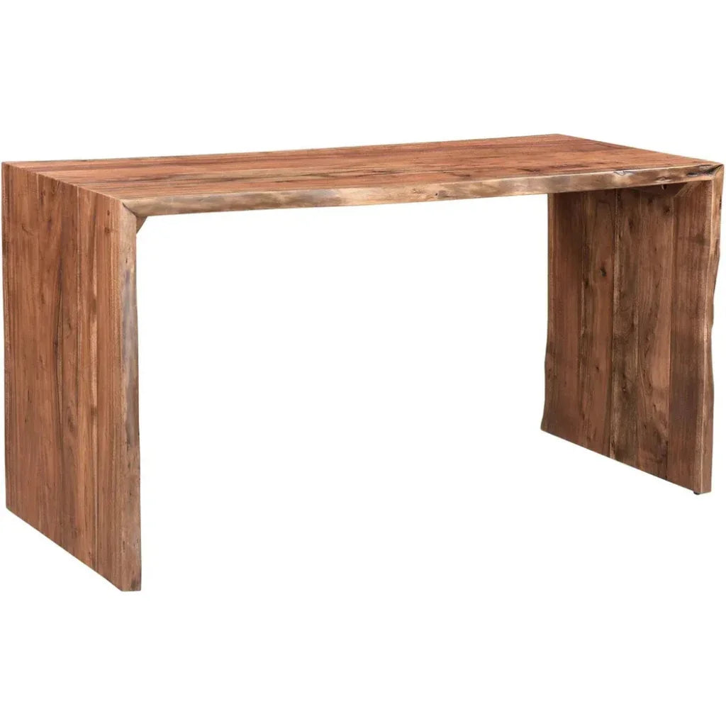 Tyrell Wood Desk-Home Office Desks-Moe's Home-LOOMLAN