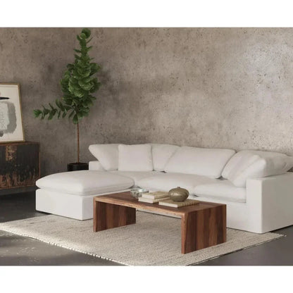 TyrellLive Edge Coffee Table Natural Brown - LOOMLAN - Moe's Home - Coffee Tables