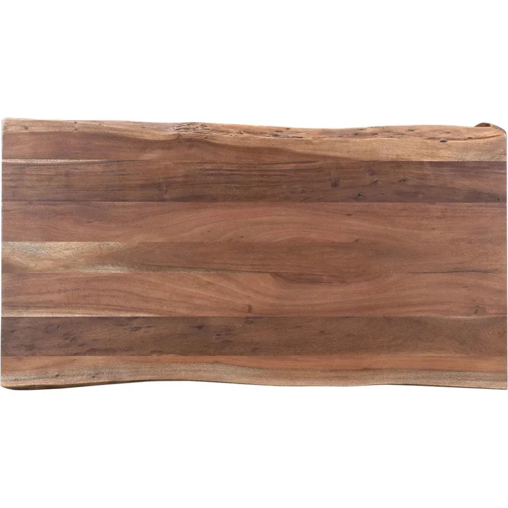 TyrellLive Edge Coffee Table Natural Brown - LOOMLAN - Moe's Home - Coffee Tables