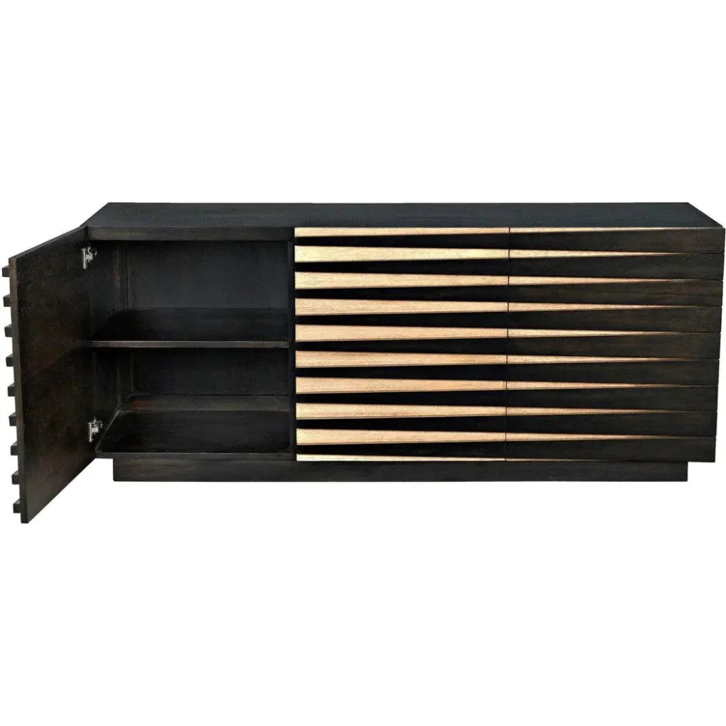 Tyson Sideboard, Ebony Walnut - LOOMLAN - Noir - Sideboards