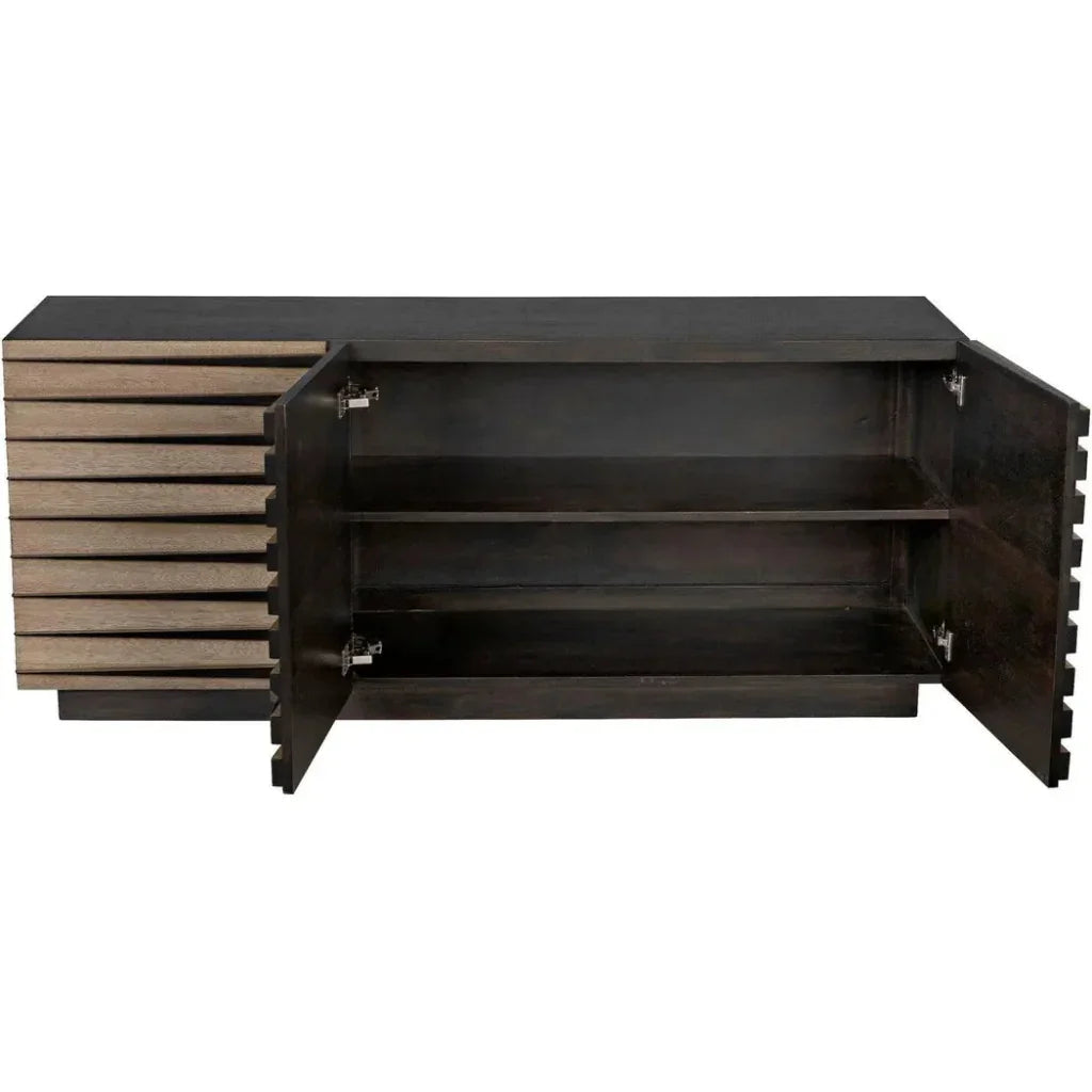 Tyson Sideboard, Ebony Walnut - LOOMLAN - Noir - Sideboards