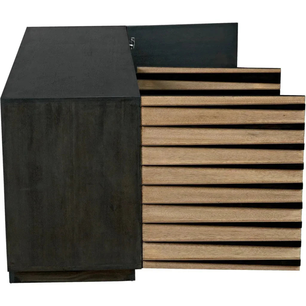 Tyson Sideboard, Ebony Walnut - LOOMLAN - Noir - Sideboards