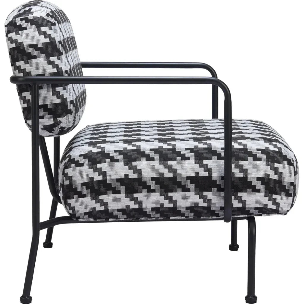 Ulet Black Steel Accent Arm Chair - LOOMLAN - Zuo Modern - Accent Chairs