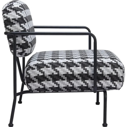 Ulet Black Steel Accent Arm Chair - LOOMLAN - Zuo Modern - Accent Chairs