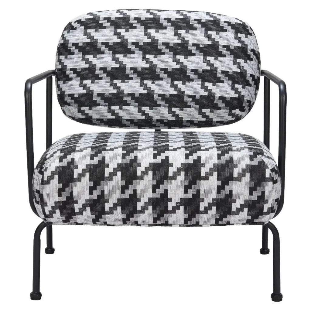 Ulet Black Steel Accent Arm Chair - LOOMLAN - Zuo Modern - Accent Chairs