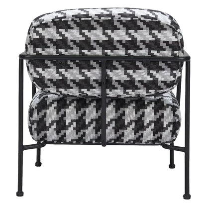 Ulet Black Steel Accent Arm Chair - LOOMLAN - Zuo Modern - Accent Chairs