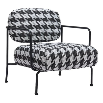 Ulet Black Steel Accent Arm Chair - LOOMLAN - Zuo Modern - Accent Chairs