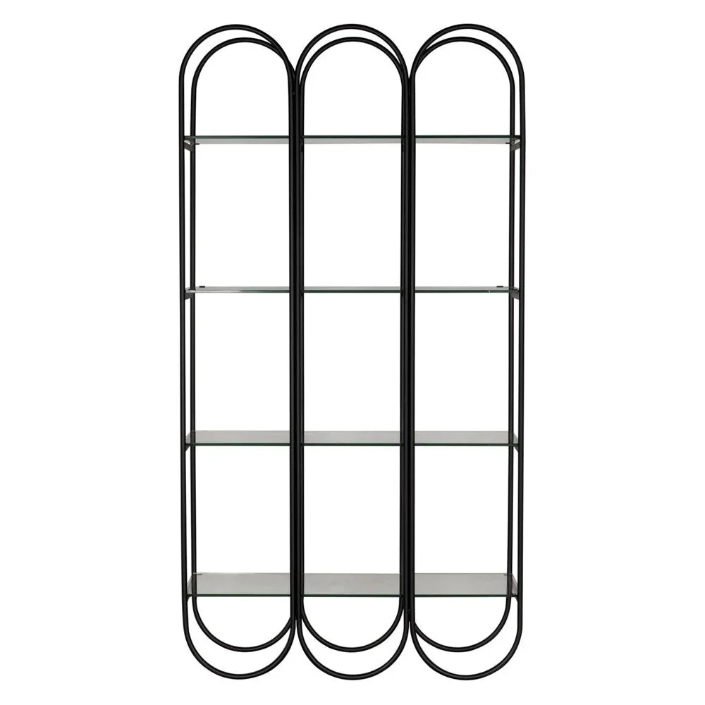 Ulla Steel Black Etagere-Etageres-Noir-LOOMLAN