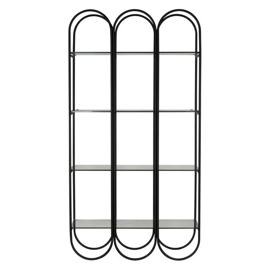 Ulla Steel Black Etagere-Etageres-Noir-LOOMLAN