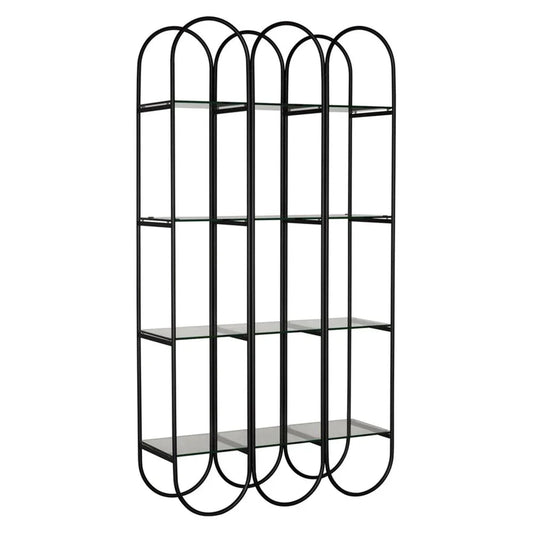 Ulla Steel Black Etagere-Etageres-Noir-LOOMLAN