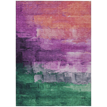 Umberelle Purple Washable Indoor - Outdoor Rug - LOOMLAN - LOOMLAN Rugs - Outdoor Rugs