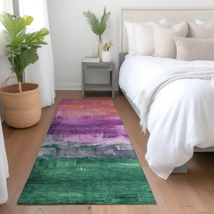 Umberelle Purple Washable Indoor - Outdoor Rug - LOOMLAN - LOOMLAN Rugs - Outdoor Rugs