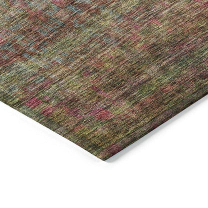 Umbrea Green Washable Indoor - Outdoor Rug - LOOMLAN - LOOMLAN Rugs - Outdoor Rugs