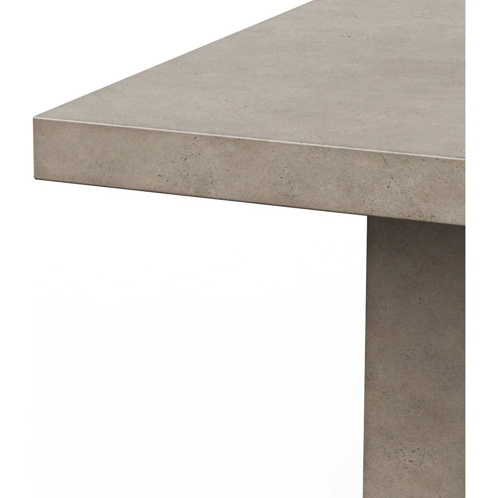 Una Concrete Made Outdoor Bar Height Table-Outdoor Dining Tables-Urbia-LOOMLAN