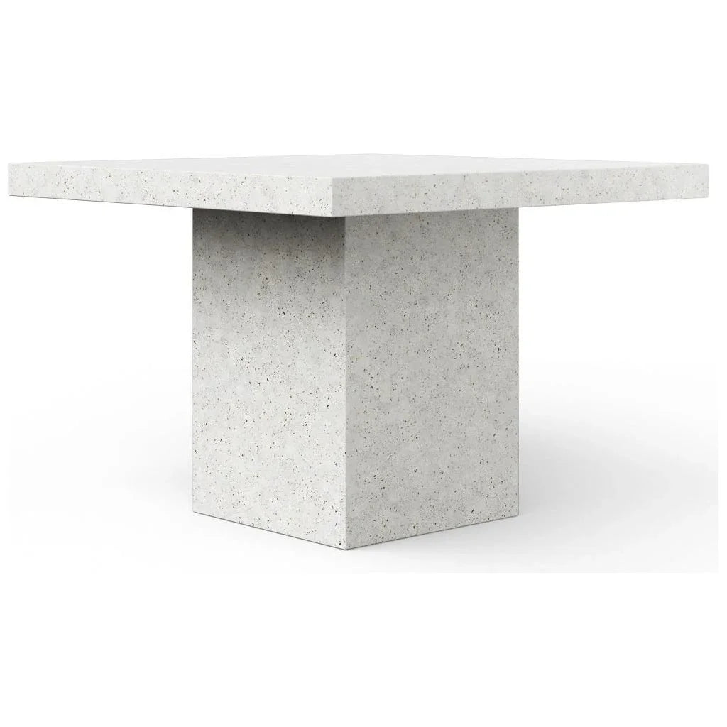 Una Concrete Made Outdoor Bar Height Table-Outdoor Dining Tables-Urbia-Ivory Terrazzo-LOOMLAN