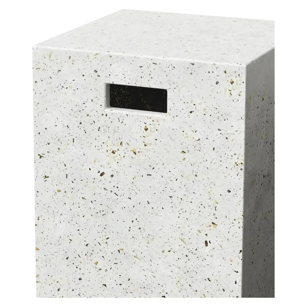 Una Concrete Made Outdoor Stool-Garden Stools-Urbia-LOOMLAN