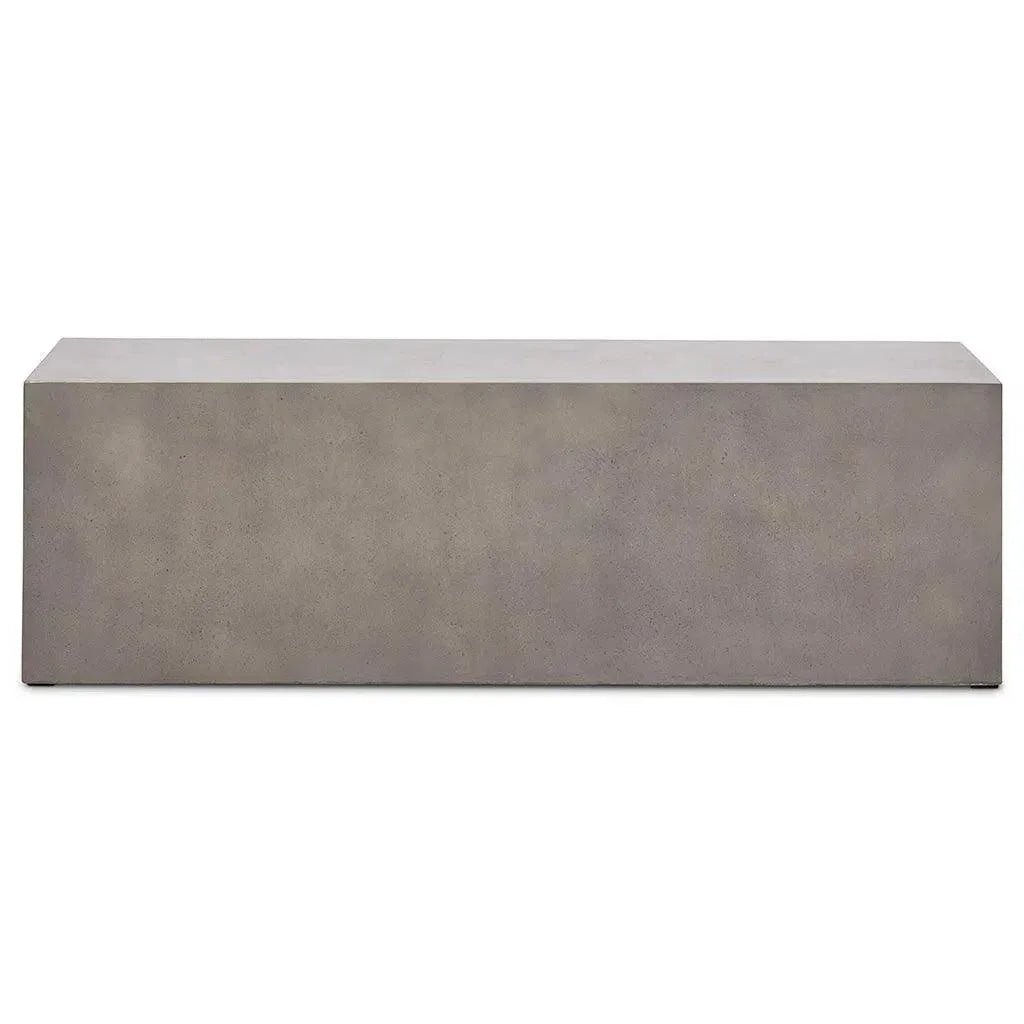 Una Concrete Outdoor Dark Grey Bench-Outdoor Benches-Urbia-LOOMLAN