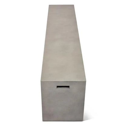 Una Concrete Outdoor Dark Grey Bench-Outdoor Benches-Urbia-LOOMLAN