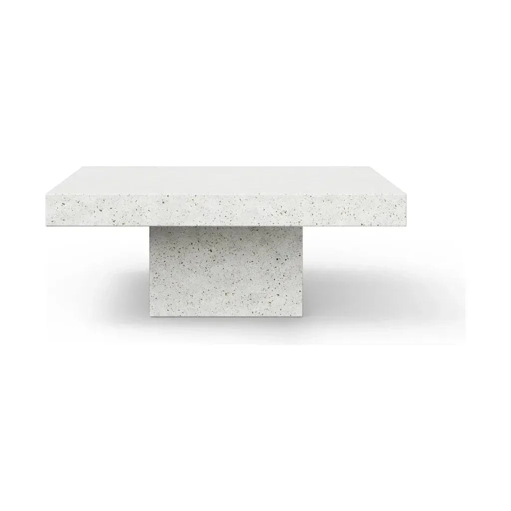 Una Minimalist Ivory Outdoor Coffee Table-Outdoor Coffee Tables-Urbia-LOOMLAN