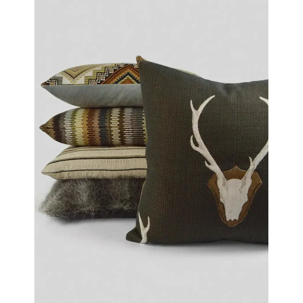 Uncle Buck Grey Large Throw Pillow Insert - LOOMLAN - D.V. Kap - Throw Pillows