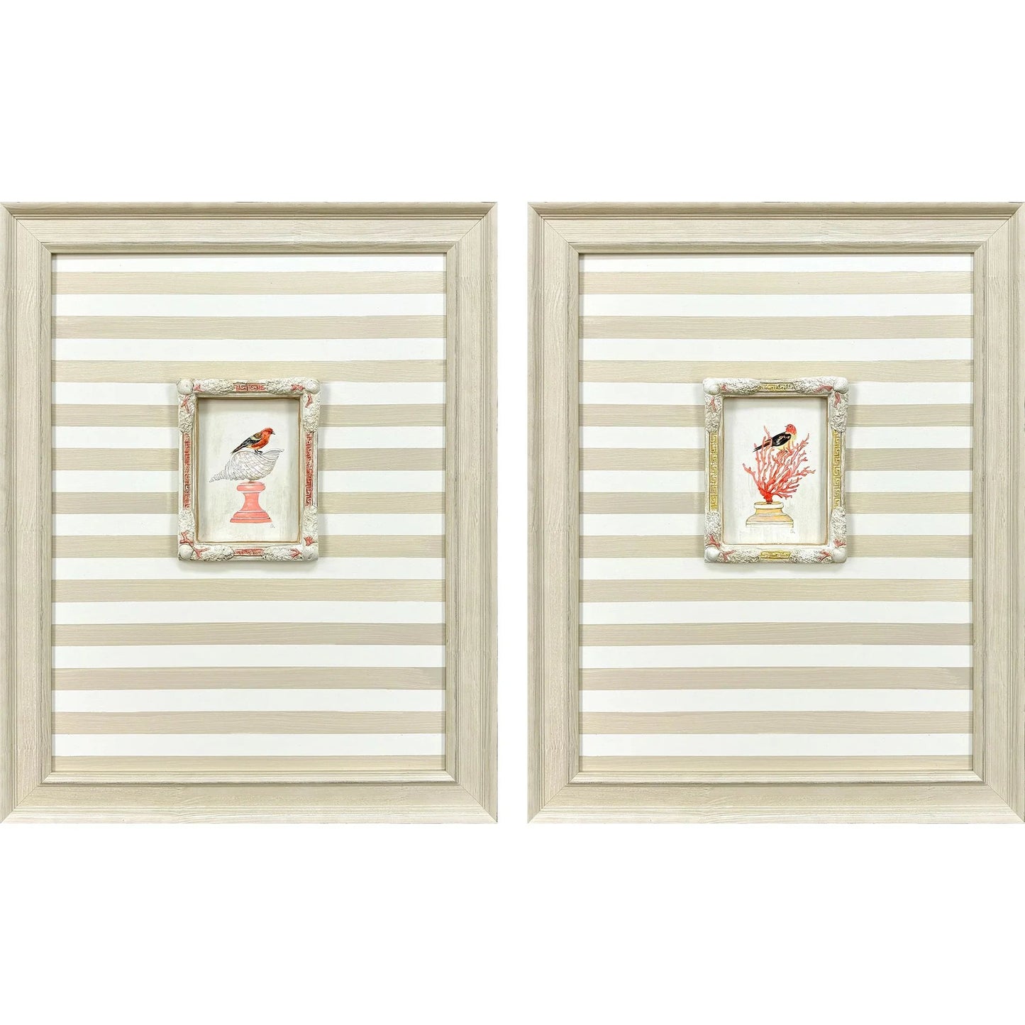 Underwater Collage Wood Framed Wall Art 2PC